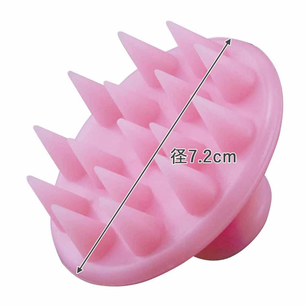Shimomura Kihan Silicone Shampoo Brush In for Men and Hair Pore 27169 [Made Japan] Women, Washing, Scalp, Massage, Bathing, Pink,