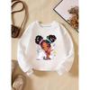 Kids Sweatshirt Creative Letter Pattern Crewneck Sweatshirt for Spring Autumn Fashion Casual Sportswear Suitable for Daily Party Vacation Gift