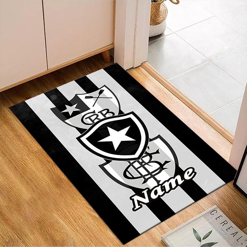 Custom Name Botafogo Emblem Rug Game Carpet, Floor Mat for Bedroom Living Room Entryway Rug, Home Decor Idea Gift for Christmas birthday