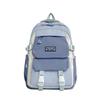 Schoolbag New Female Campus Style Male and Female Middle School Students Schoolbag Large Capacity Backpack Korean Version Contrasting Color 