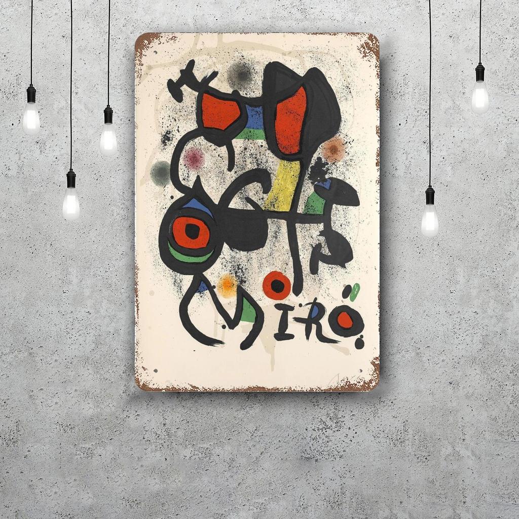 miro art Vintage Tin Sign Home Decor Wall Decor Art Wall Mural Room Decoration Decor Retro Metal Sign Plate Bar Posters