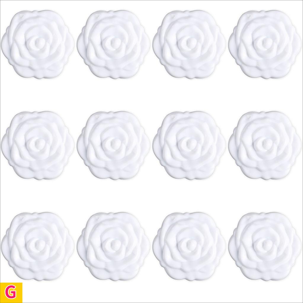 12pcs Pink Rose Compact Pocket Mirrors 3D Floral Compact Small Mirror Plastic Frame Folding Double-Sided Handheld Makeup Mirrors