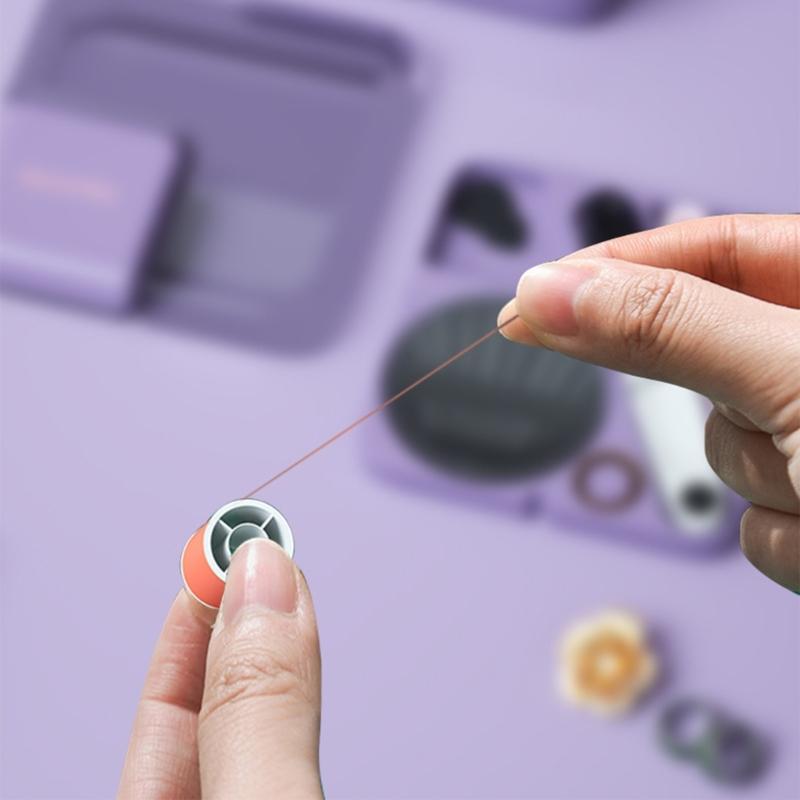 Sewing Box Set Sewing Kits Sewing Needle and Thread Box Needle Threader Sewing Storage Box Sewing Tool for Travel