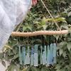 Sea Glass and Driftwood Wind Chimes Handcrafted Windchimes Suncatchers Beach Coastal Decors for Home Garden Balconys P9YB