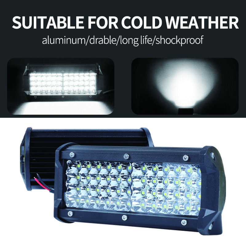 Automotive LED Work Lights 144W Four-row Highlight Maintenance Lights Herdsman Off-road Vehicle Spotlights Front Bumper Lights M