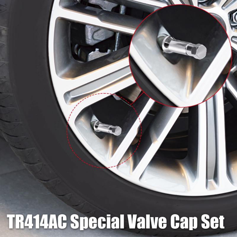 20/10pcs Set TR414AC Valve Cap Car Truck Wheel Tire Valve Stem Hex Cover Set with Sleeve Covers Valve Caps Auto Tire Accessories