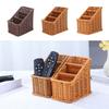 Multicolor Compartmentalized Storage Basket Multi-porpose Weaving Box Organizier Basket  in-vehicle
