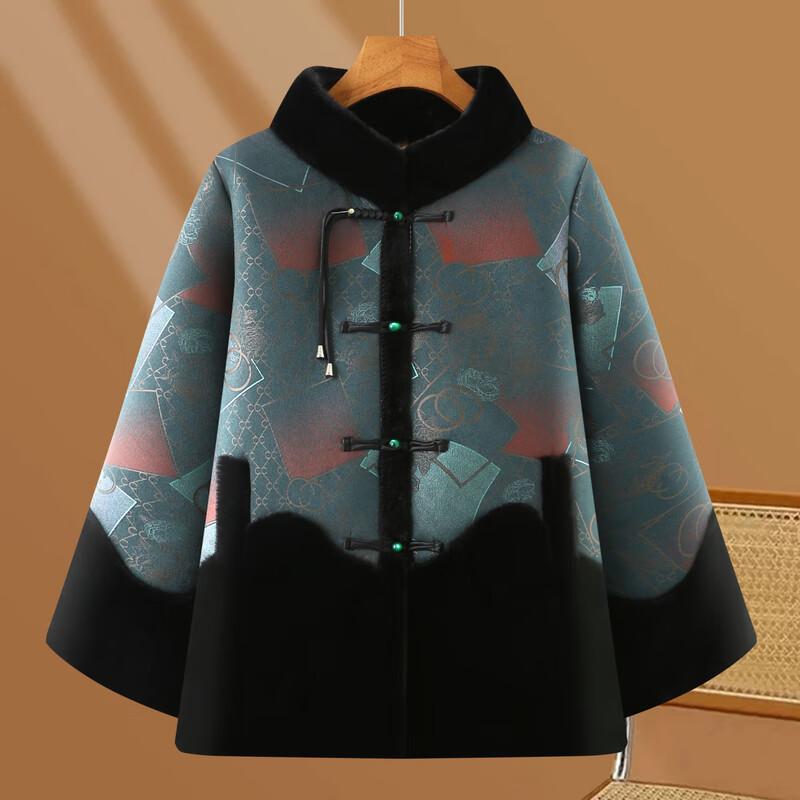 Yalu Elderly Women's Faux Fur Lined Winter Jacket