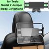For Tesla Model Y Juniper 2026 Front Seat Backrest Phone Holder Hook Model 3 Highland Rear Seater Laptop Stand Mount for iPhone