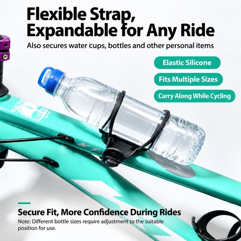 Elastic Strap Bike Phone Holder Silicone Handlebar Phone Mount Road Bike Cycling