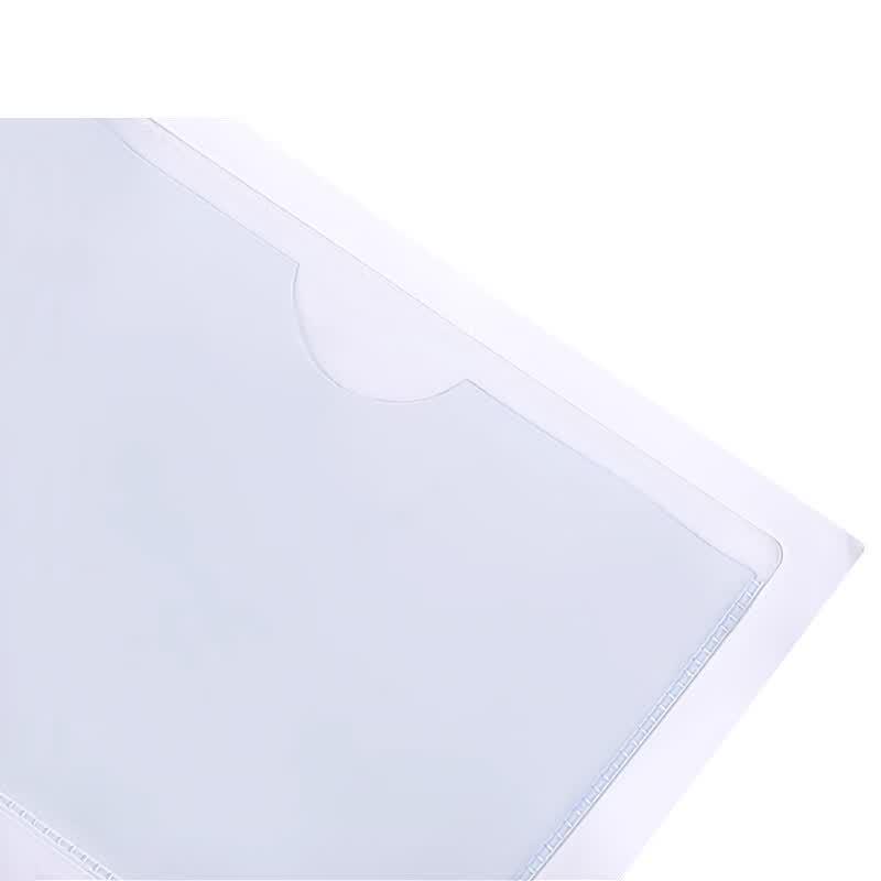 Sush A4 Horizontal Transparent Self-Adhesive Plastic Card Holder