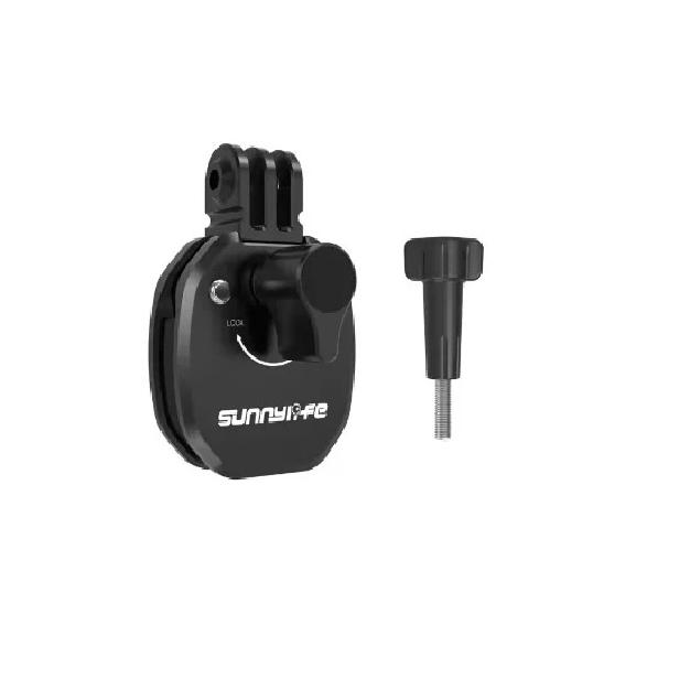 Sunnylife Motorcycle Windshield Mount Clamp Clip for insta360 X5 X4 X3 GO3S/ACE PRO2/Gopro Hero /DJI Action 5 Pro 4 3 2/Pocket 3