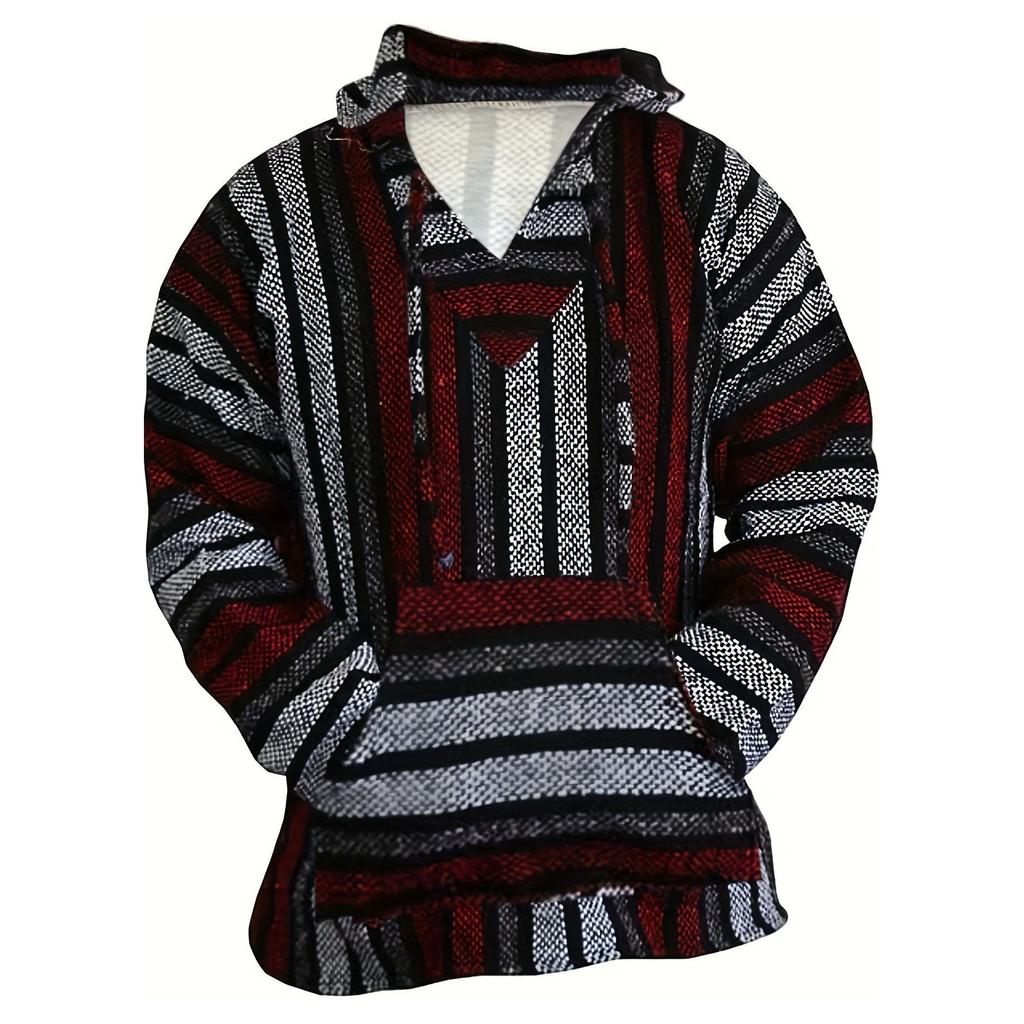 Men's  Tribal Style  Comfort  Hooded Hood  Long Sleeves  Hoodie