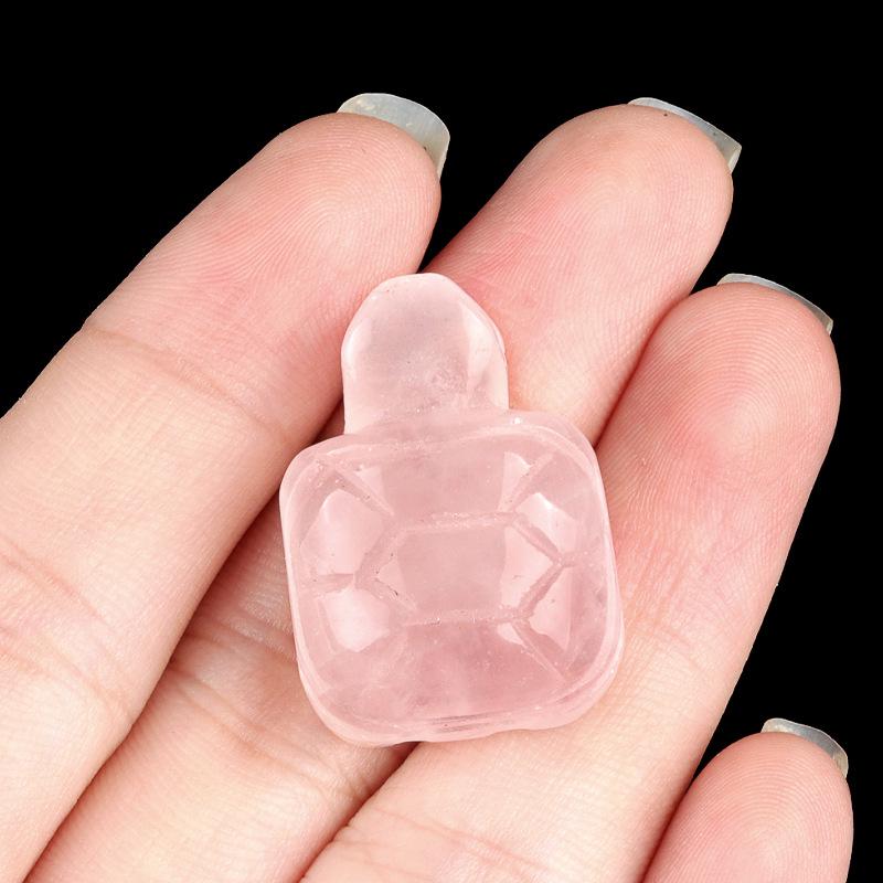 Черепаха Хрустальный Агат Миниатюра: Ручная резка полудрагоценного камня, украшение