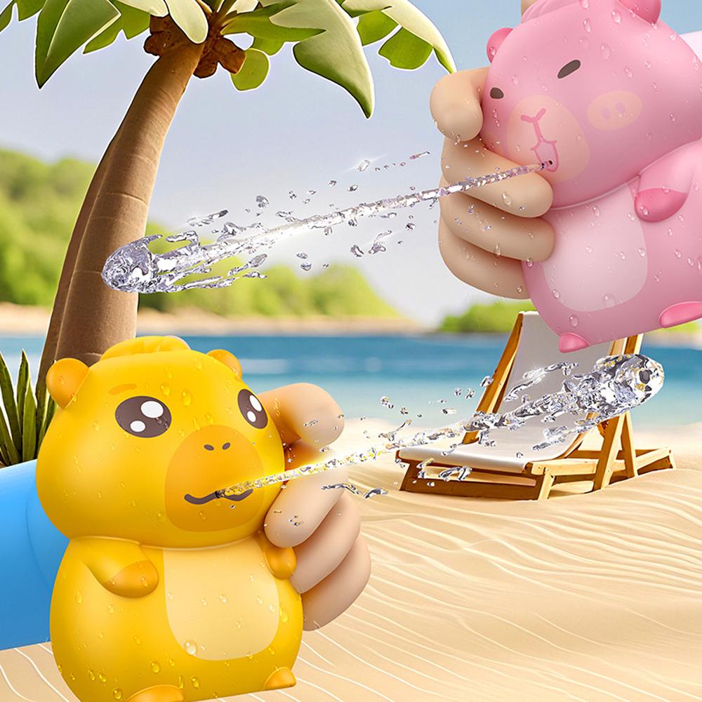 3pcs/set Cartoon Capybara Bath Toy Press Type Capybara Water Fighting Toys  Water Party