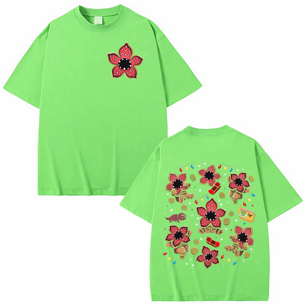 Eddie Munson The Demogorgon Tshirt Cannibal Flower Monster Graphic T Shirt Unisex Unisex Clothing Cotton Casual Tshirts Streetwear