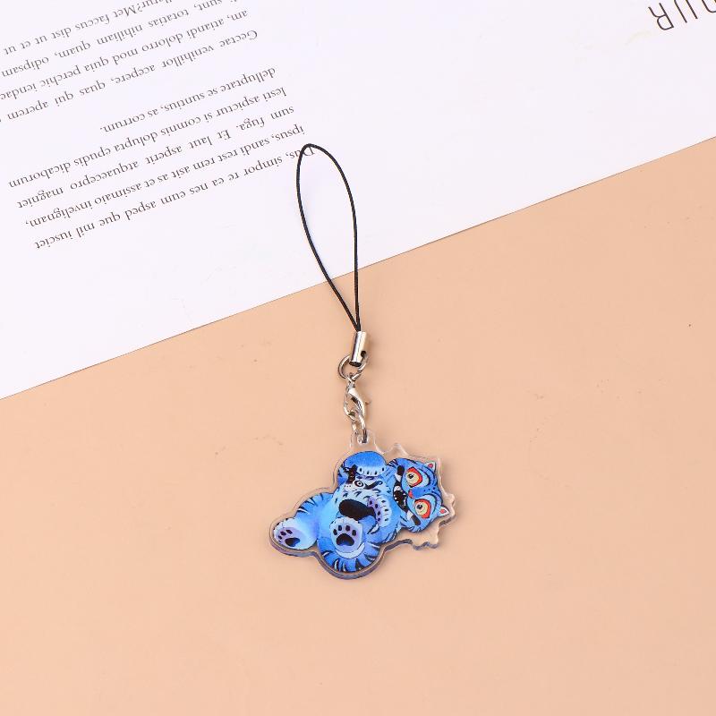 

Каваи Аниме Охотники на Демонов Тигр Шнурок для Телефона Мультяшный Kpop Аниме Цепочка для Мобильного Телефона Брелок Подвеска для Сумки Украшение Подарки