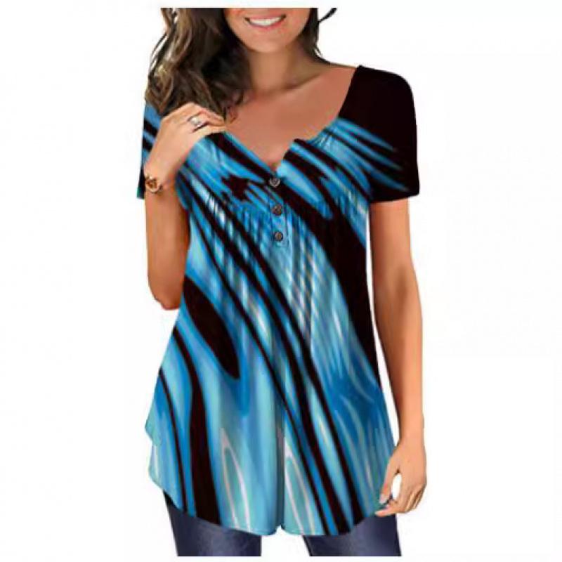 

Spring New Versatile Loose 3D Versatile Lazy Casual Elegant Button Top S