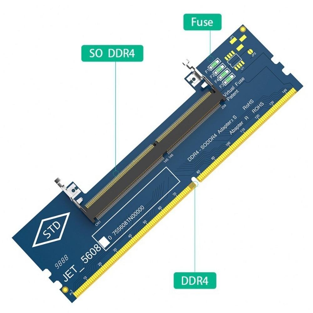 4 Layered PCB DDR4 Memory Adapter 5.26in×1.38in SO DIMM Converter  For Computer