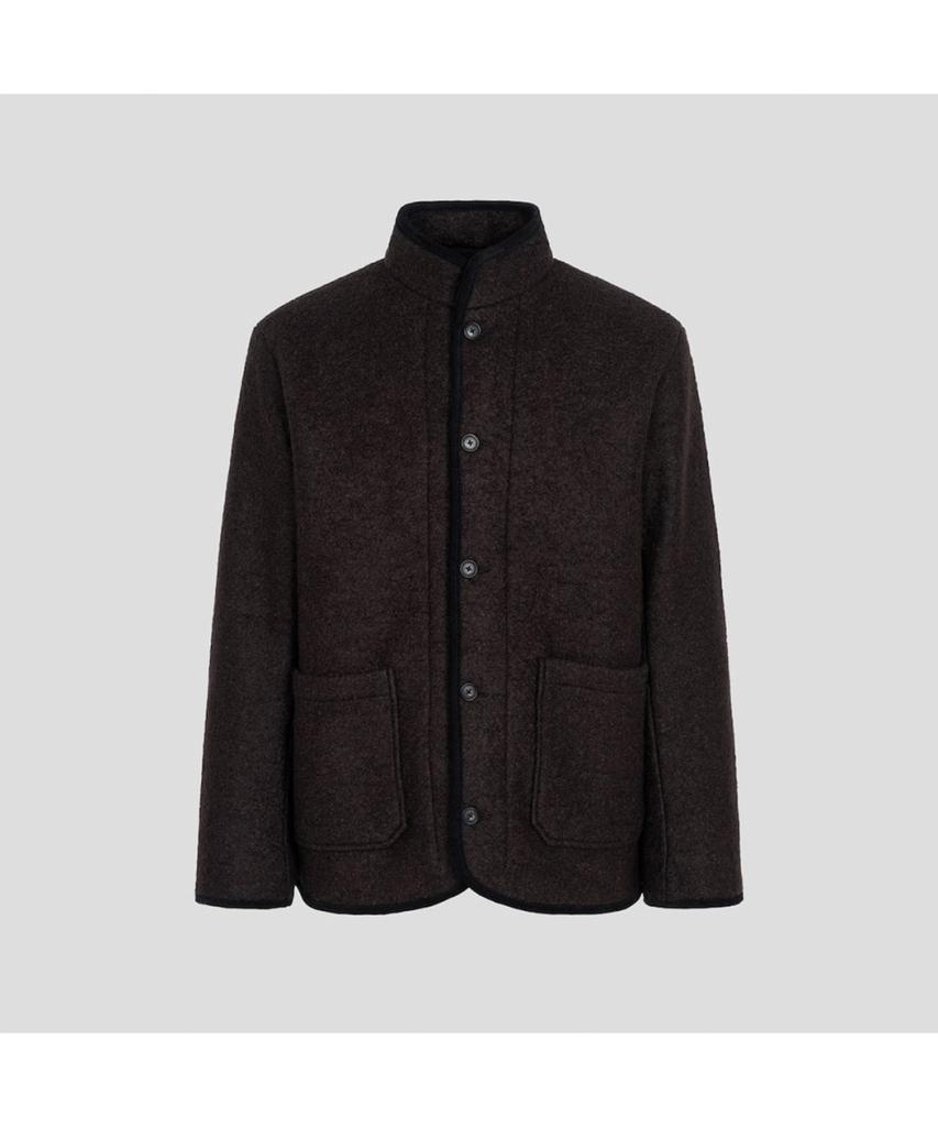 Beanpole Men Fleece Button-Up Cardigan Brown
