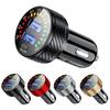 12/24V Dual USB Car Charger QC 3.0 Waterproof 18W Fast Charging Marquee Light LED Voltmeter ON OFF Switch Car-charger Adapter