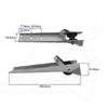 Heavy Duty Boat Bow Anchor Roller Stainless Steel Self-Launching Bow Rollers 15-1/4" Long