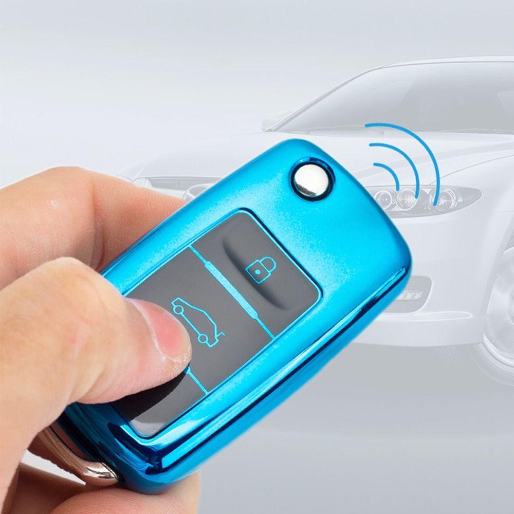 Car Key Case Cover TPU Shatter-resistant Waterproof for VW Volkswagen Polo Tiguan Passat B5 B6 B7 Golf 4 5 6 MK6 Jetta Lavida