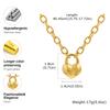 High Quality Heart-shaped Lock Necklace for Women,Luxurious Stainless Steel Link Chain Necklaces,Fashion Mother's Day Gift