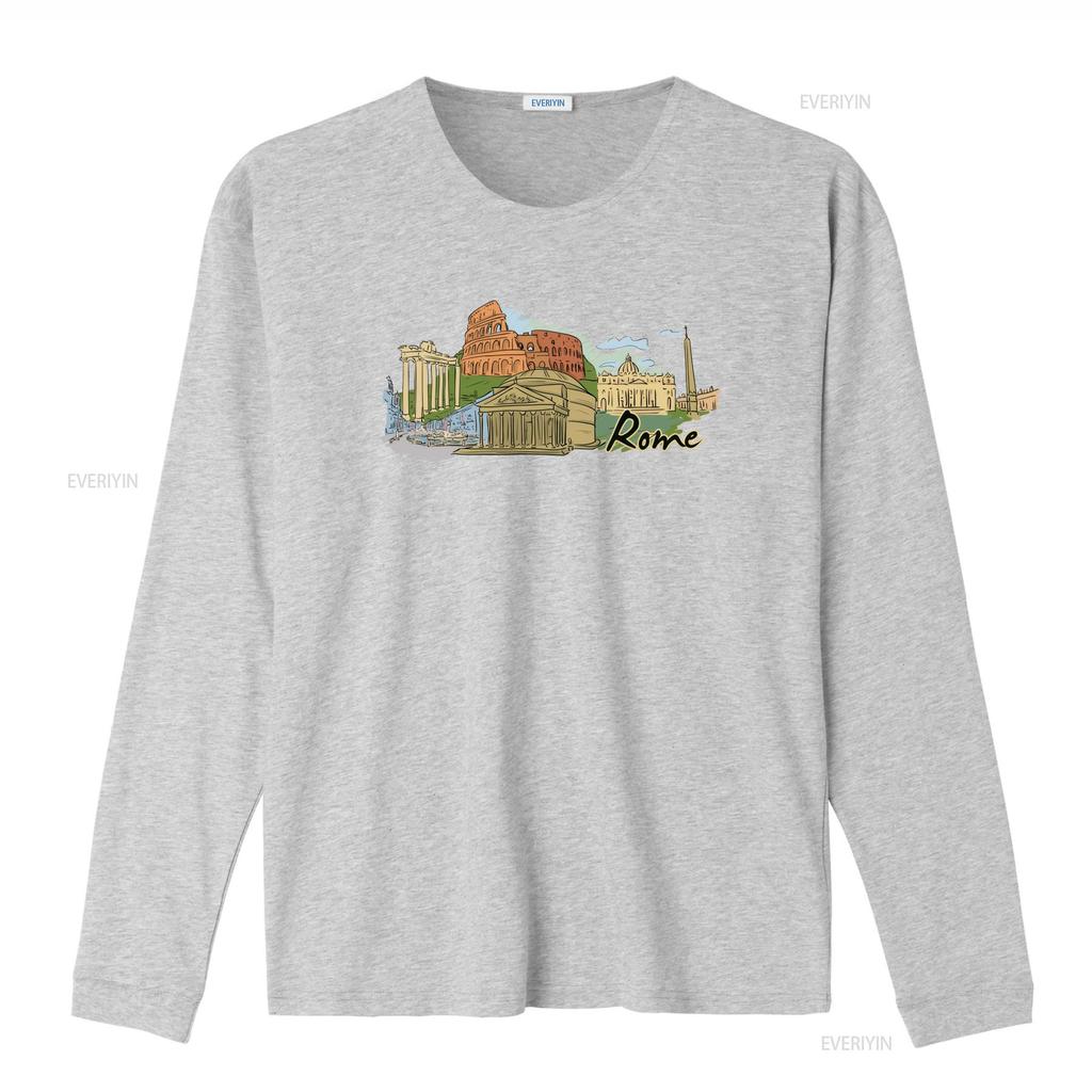 Rome Landmarks T Shirt Colosseum Roman Forum St Peter Basilica Pantheon Piazza Venezia Perfect for Travel Lovers vintage