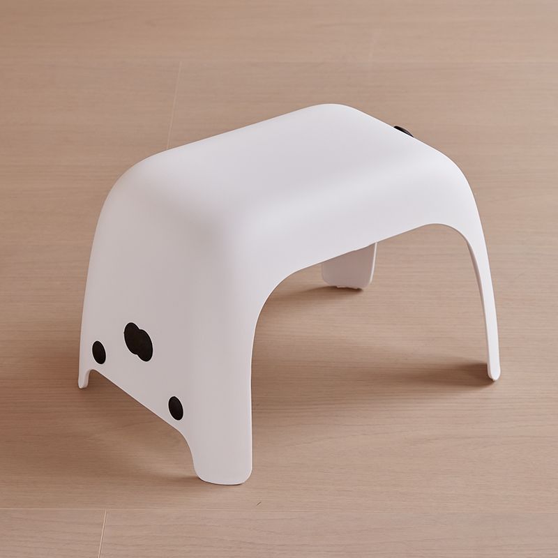 Cute Cat Stool Bathroom Shower Stool Anti Slip Short Chair Living Room Shoe Changing Chair Household Space Saving Furniture