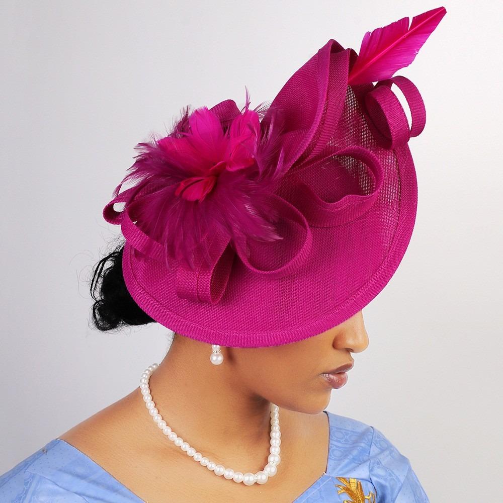 Exquisite Feather Fascinator Hat Elegant Bridal Headband Retro Bride Headdress Wedding
