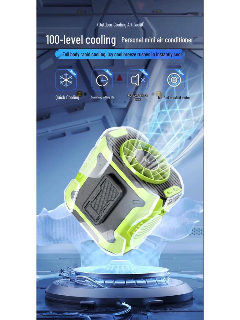 2026 High-Speed Portable Waist Fan: Mini Outdoor Cooling Powerhouse