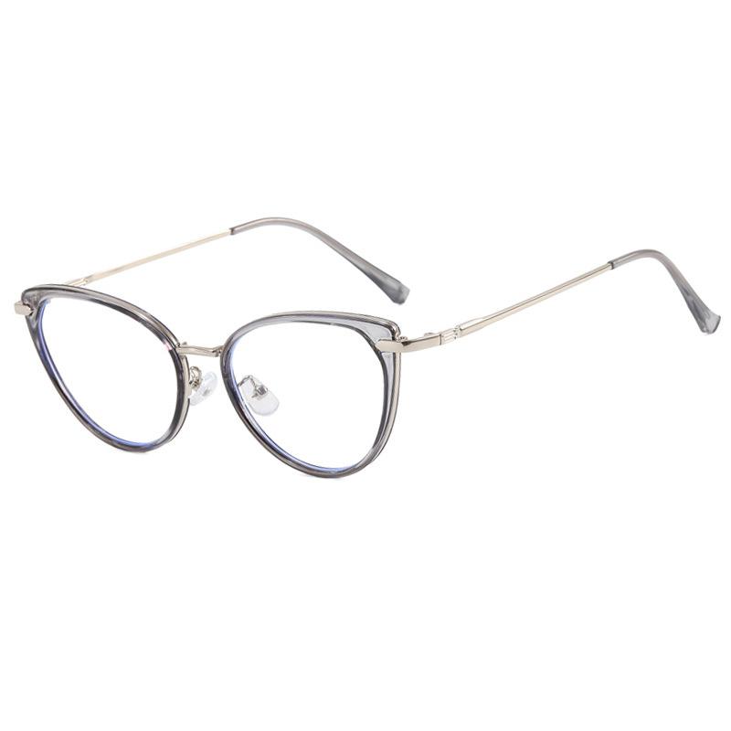 Retro Cat-eye Frames Women's Fashion Myopia Prescription Glasses Color-changing Anti Blue Light Computer Reading Eyeglasses