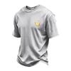 Men's Retro Halloween Print Neck Short Sleeve T-Shirt for Casual Holiday Wear