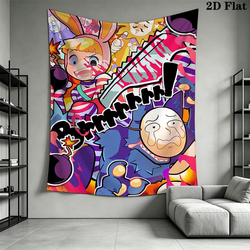 Popee the Performer Inspired Pattern Home Decor Tapestry, Wall Hanging, Decorative RV Wall Cloth.XGT0914181