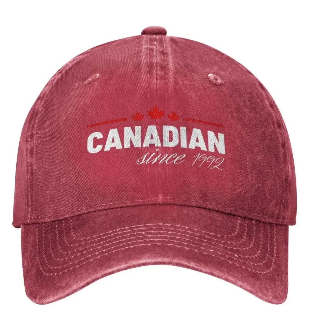 Canadian Since  Baseball Cap Canada Flag Couple Women Sunshade Trucker Hat Summer Fashion Tennis Skate Snapback Cap