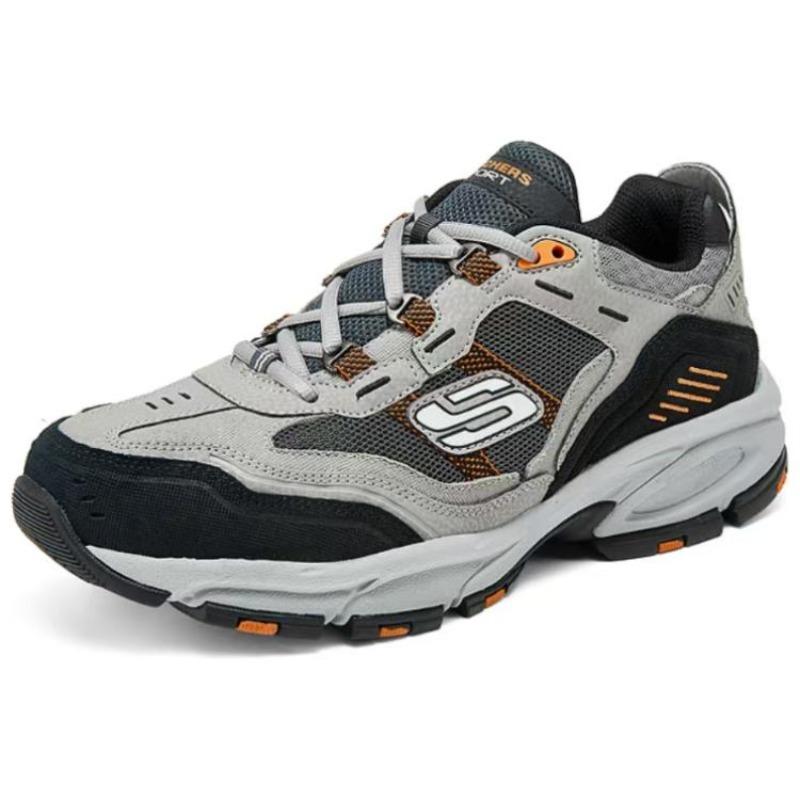 Skechers Vigor 2.0 Uomo Grigio Arancio Scarpe Basse da Esterno Comfort Versatili Resistenti all'Usura 237067W-GYOR