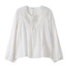 GGPX New York Embossed Ribbon Neck Blouse  Gq3sh047f 