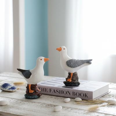 Artisanat Créatif Mode Style Méditerranéen Résine Océanique Mouette Modèle Ornements Maison Chambre d'Enfant Bureau Décorations