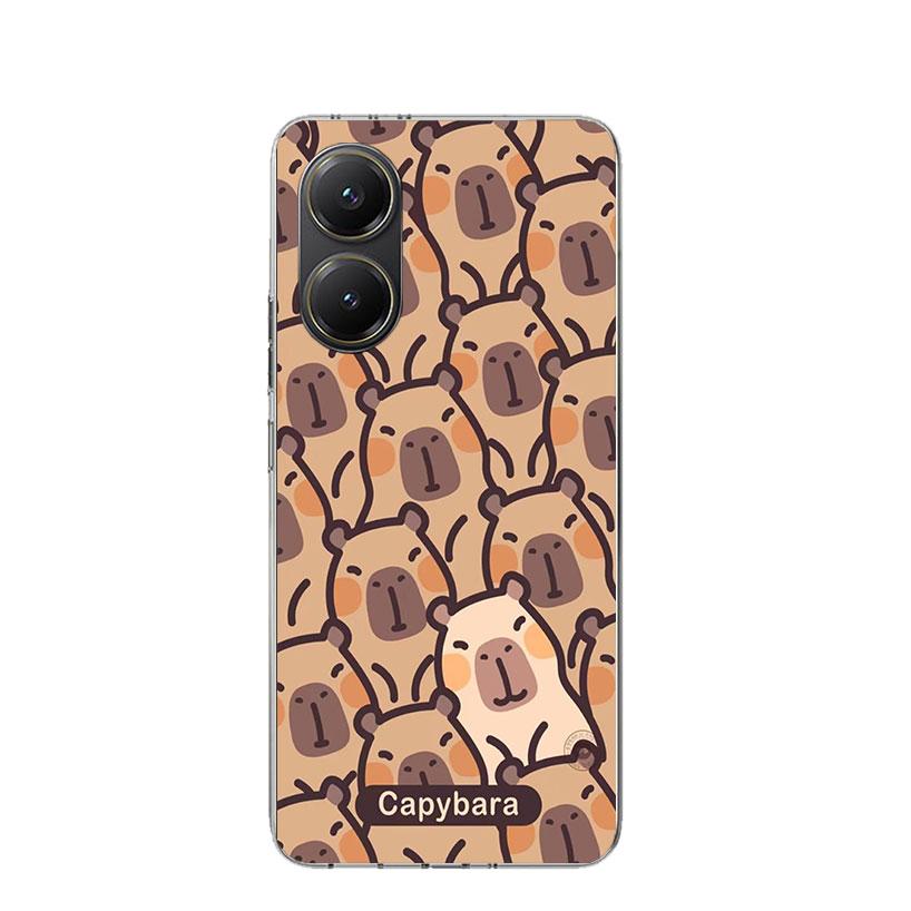 Funny Capybara Cartoon Animal Phone Case For Xiaomi Poco X3 X5 X6 X7 X4 Nfc F7 Ultra F6 F5 Pro F4 Gt F3 M6 M5S M4 M3 Art Cover C