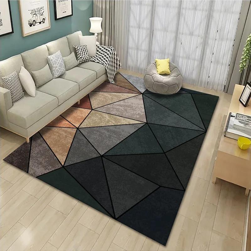Simple Modern Carpet Large Area Rug for Living Room Bedroom Kitchen Home Decoration Soft Light Mat