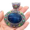 1Pc, Boho Energy Natural Stone Oval Pendant, Reiki Healing Crystal Charms for DIY Women's Necklace Accessories, Halloween Jewelry Making Craft Gift
