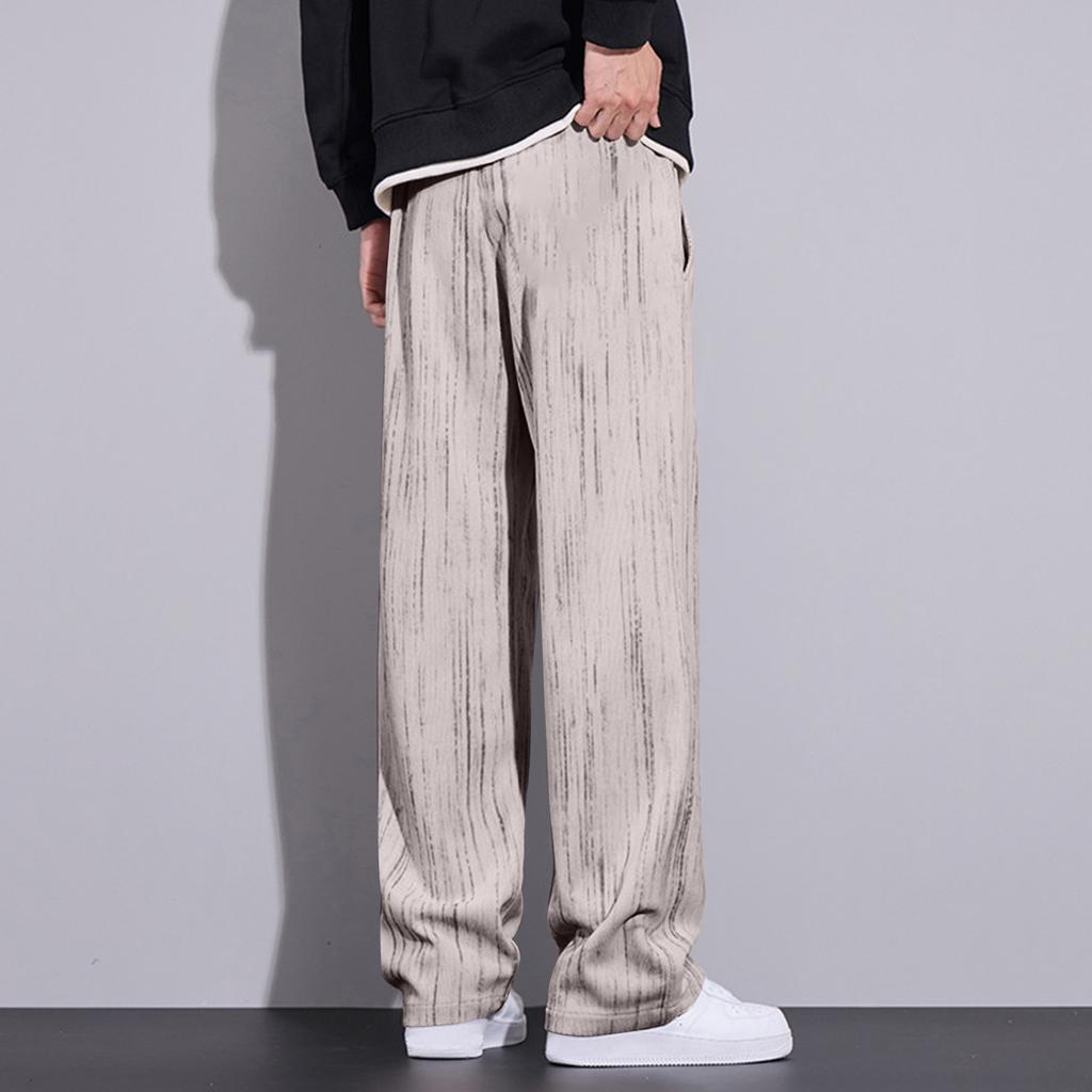 Men's Striped Print Sweatpants Men's Casual Fashion Sweatpants