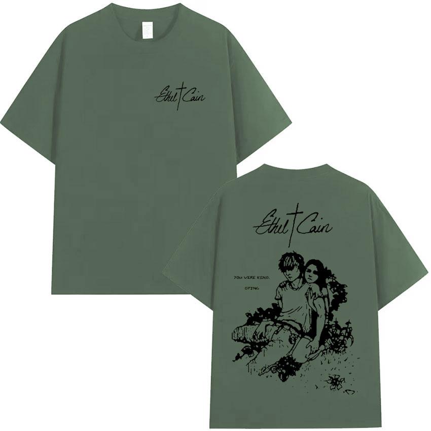 

Ethel Cain Classic Pop Graphic Print Tshirt Mens Gothic Casual Short Sleeve T Shirt Summer Unisex Cotton Oversized Tshirts Tops 4XL