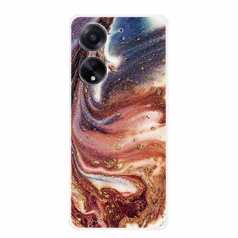 Guscio Morbido Marmo Per Oppo A78 Oppo A18 Custodia TPU Silicone Custodia Telefono Per Oppo A38 A58 Copertura Bordo Trasparente Coque A58X A98 5G Funda