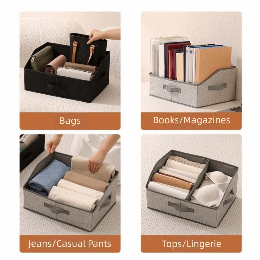 Thickened Non-woven Fabric Storage Box Square Clothes Storage Organizer  Closet