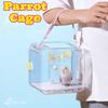 Cage de Transport pour Oiseaux Transparente Ventilée Portable pour Voyage en Plein Air Perroquets Calopsittes Inséparables Perruches Boîte de Transport