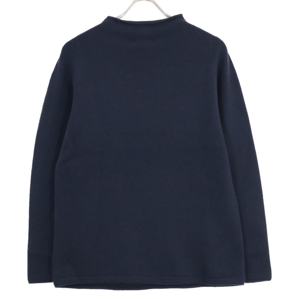 TOYOBOSHI UTSUGI 13IT-BC0004 Navy Cashmere 100% Mock Neck Sweater Tops 2 NavyUsed