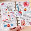 Book 6 Rings A6 Size Transparent Spiral Note Book Diary Journal Binder Notebook School Handbook