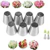 11-Piece Russian Style Piping Tips Set Stainless Steel Cake Frosting Decorations Baking Supplies